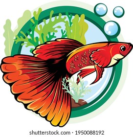 Detail Desain Logo Ikan Guppy Nomer 9