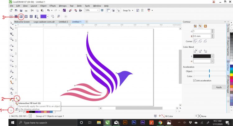 Detail Desain Logo Keren Dengan Coreldraw Nomer 13