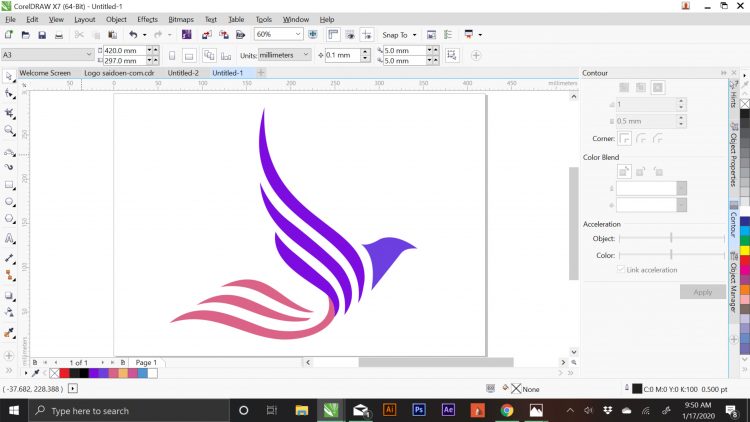 Detail Desain Logo Keren Dengan Coreldraw Nomer 22