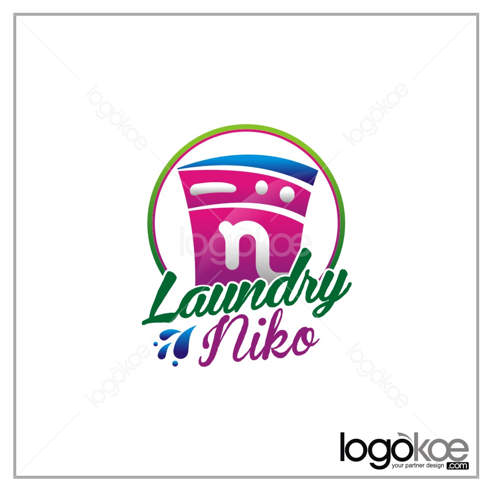 Detail Desain Logo Laundry Unik Nomer 15