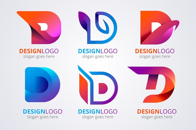 Detail Desain Logo Logo Huruf D Nomer 8
