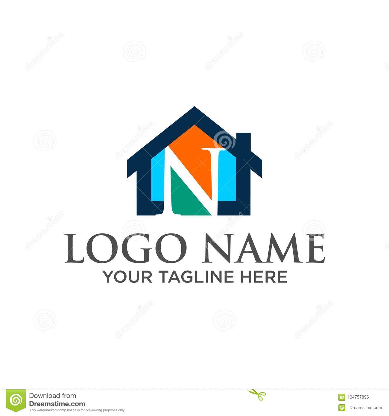 Detail Desain Logo Logo Huruf N Nomer 55