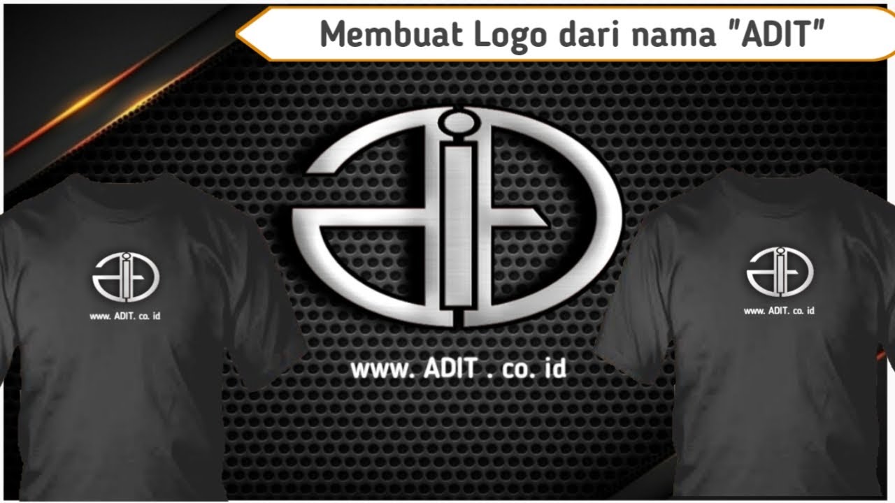 Detail Desain Logo Nama Nomer 51