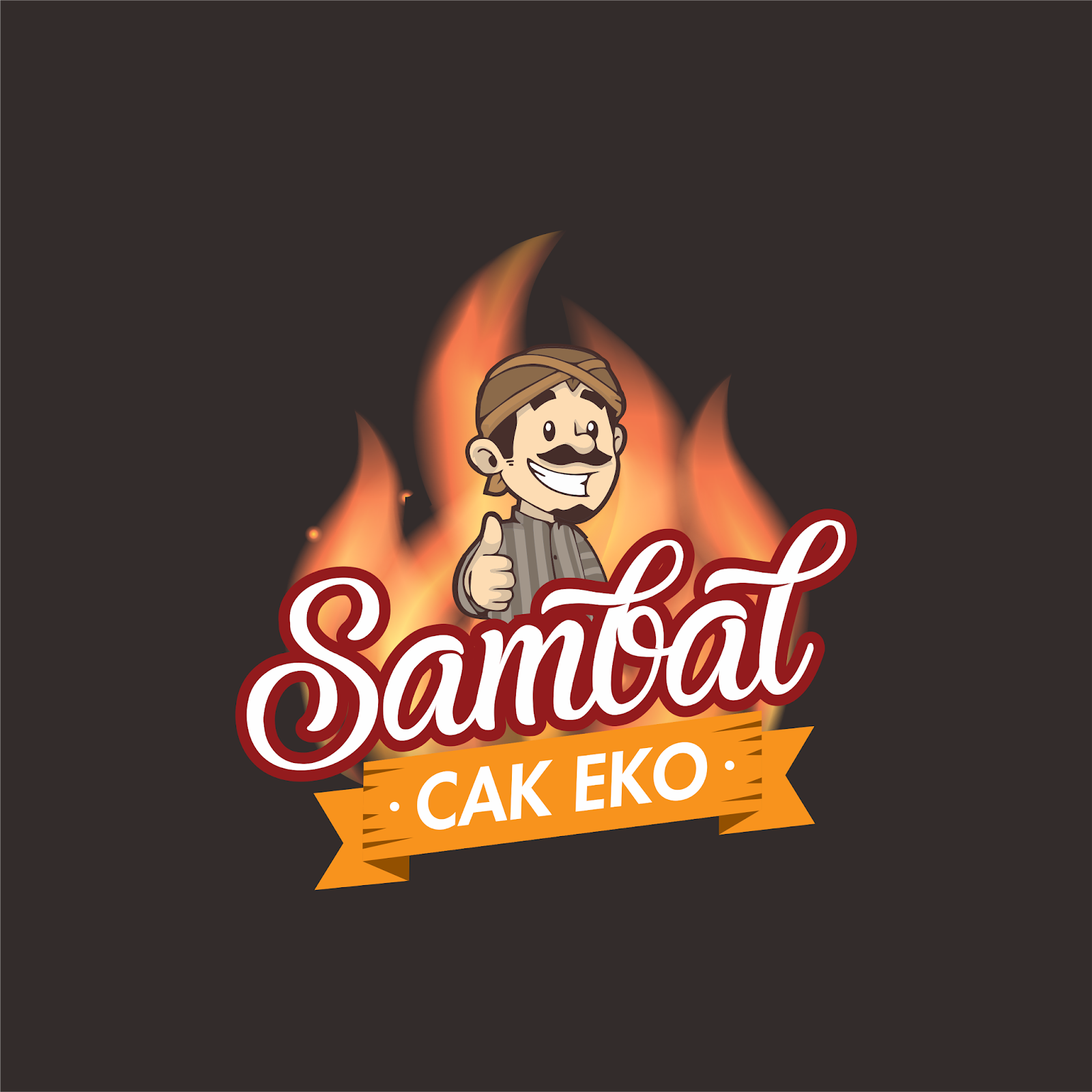 Detail Desain Logo Sambal Nomer 12