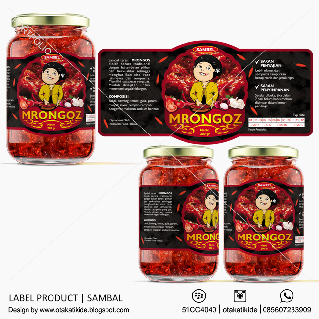 Detail Desain Logo Sambal Nomer 17