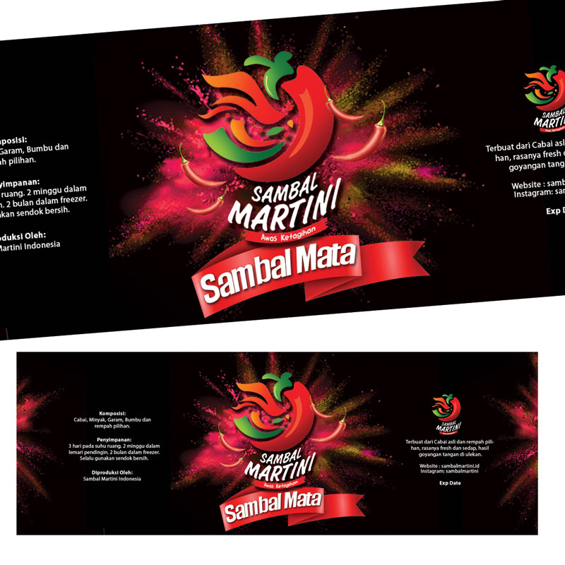 Detail Desain Logo Sambal Nomer 30