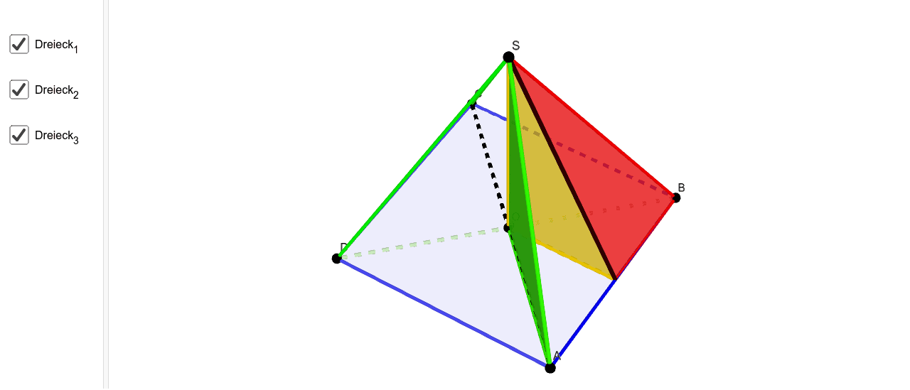 Detail Quadratische Pyramide Netz Nomer 12