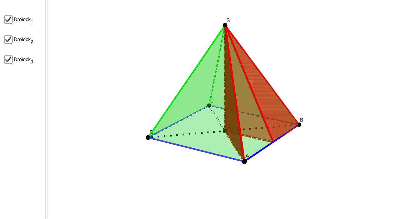 Detail Quadratische Pyramide Netz Nomer 20