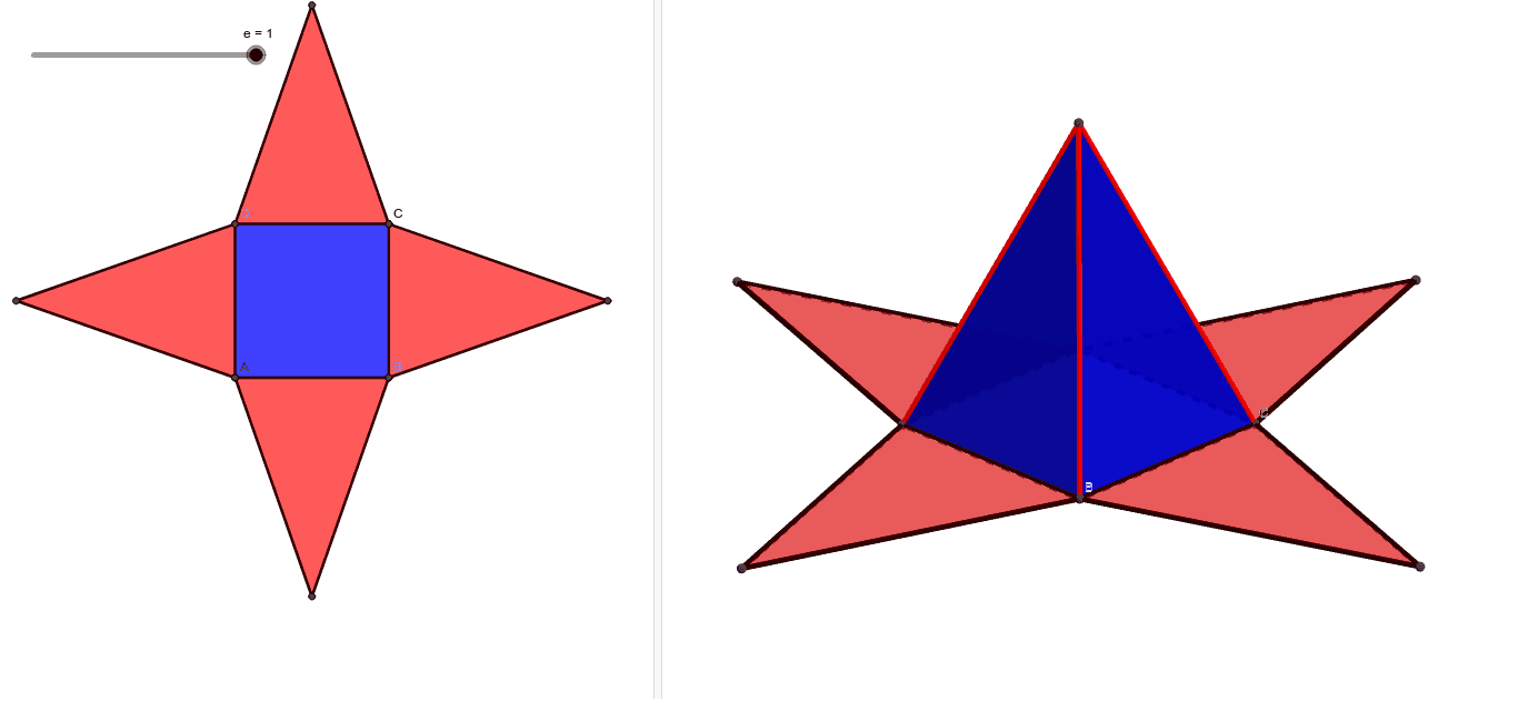 Detail Quadratische Pyramide Netz Nomer 2