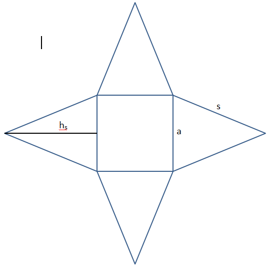 Detail Quadratische Pyramide Netz Nomer 4