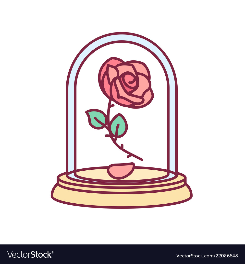 Detail Rose In Glas Nomer 4