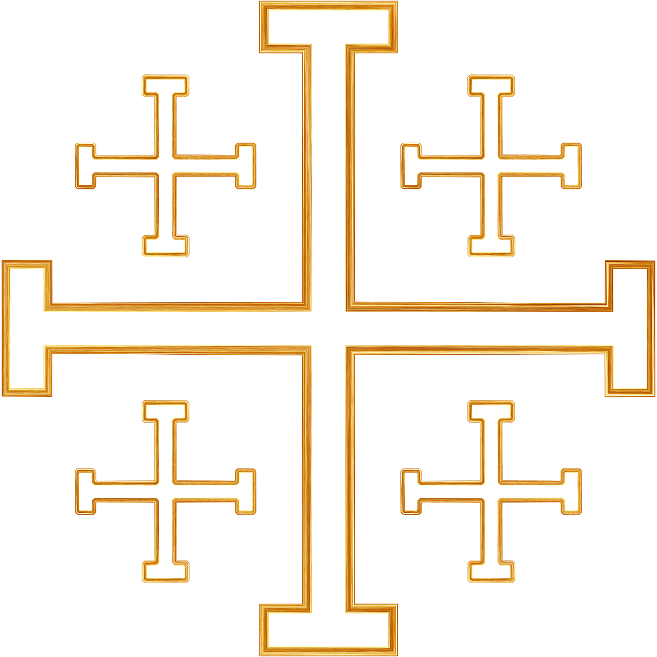 Detail Jerusalem Cross Png Nomer 16
