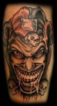 Detail Jester Clown Tattoos Nomer 18