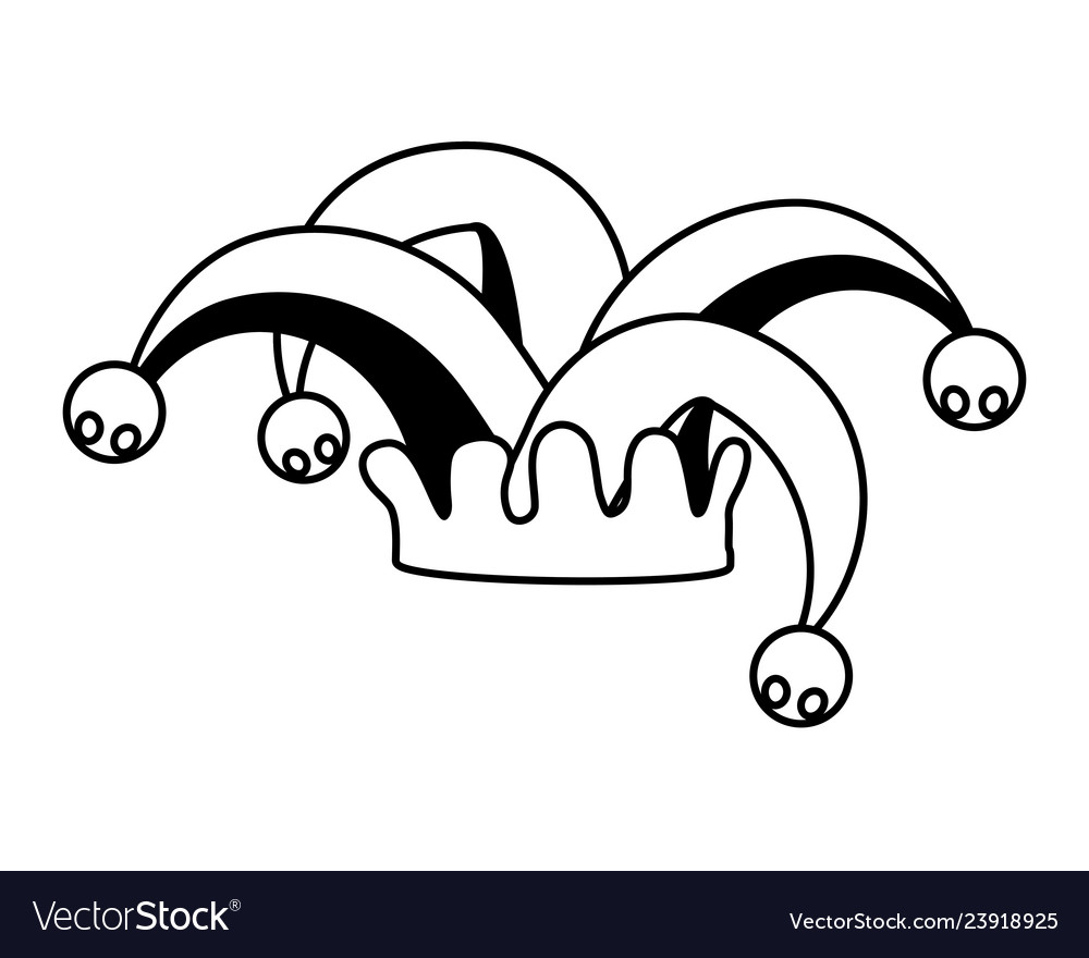 Detail Jester Hat Vector Nomer 2