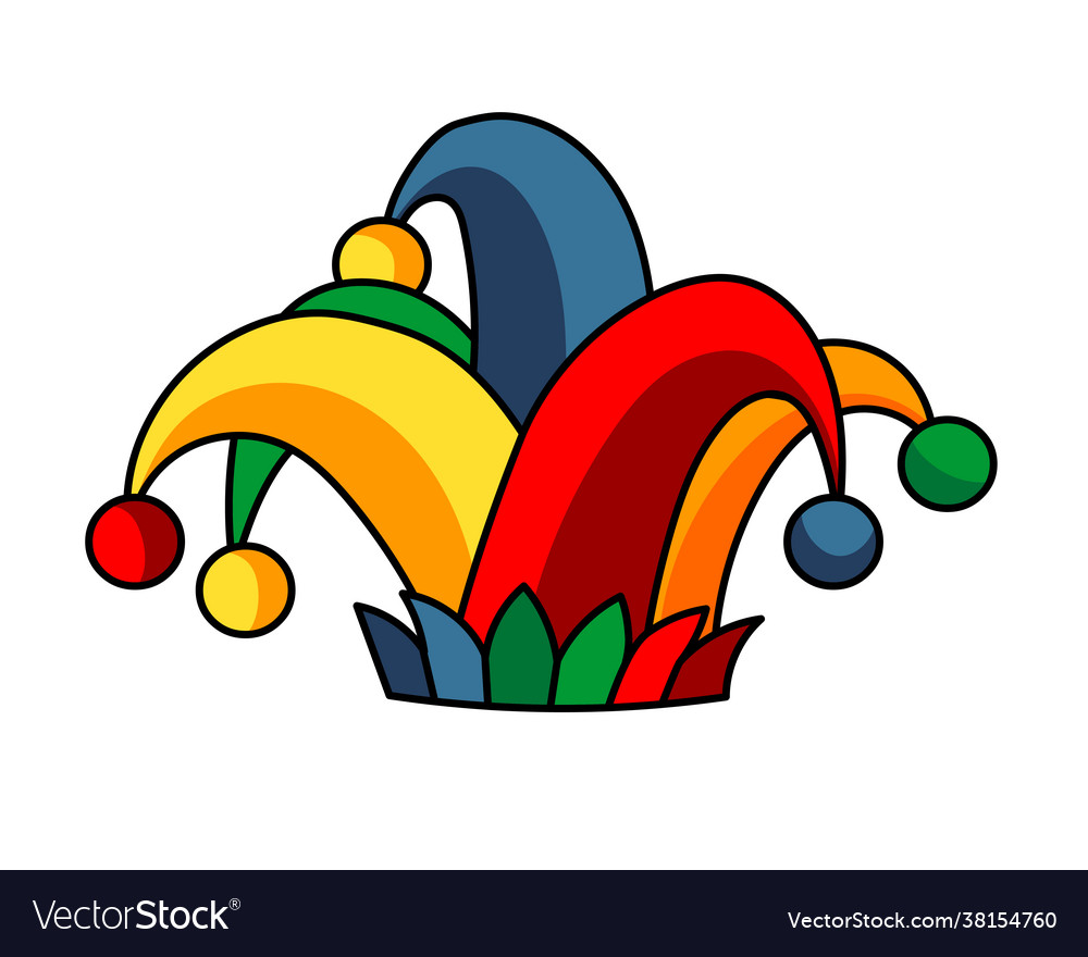 Detail Jester Hat Vector Nomer 15