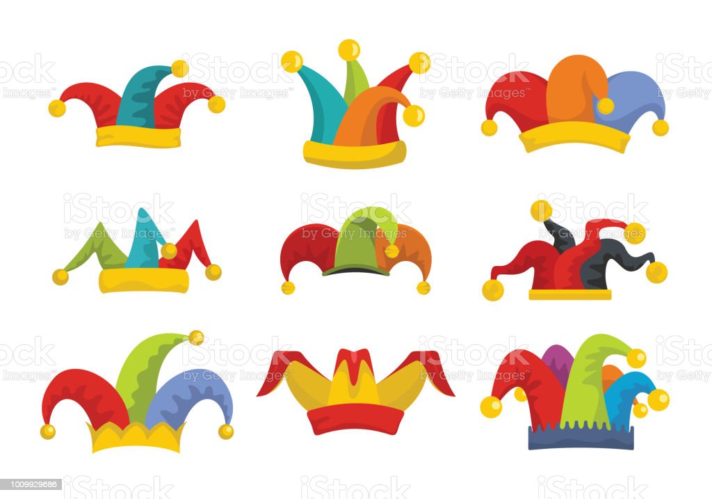 Detail Jester Hat Vector Nomer 22