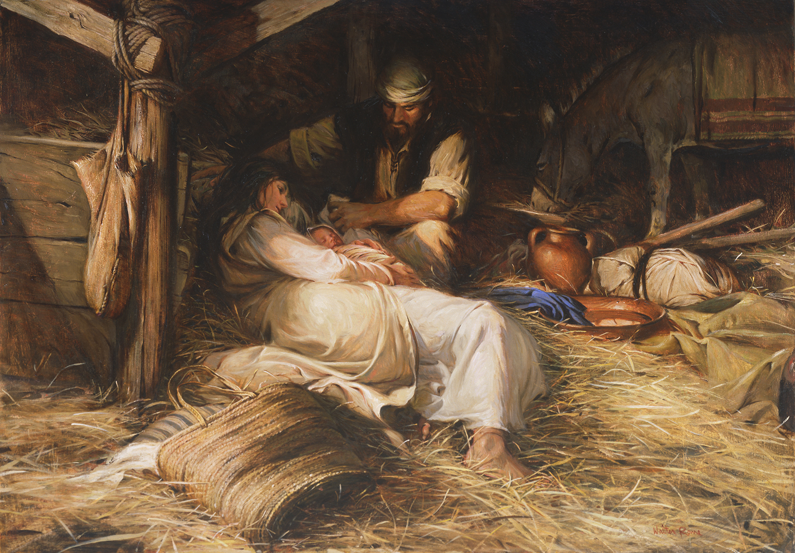 Detail Jesus Born Painting Nomer 18