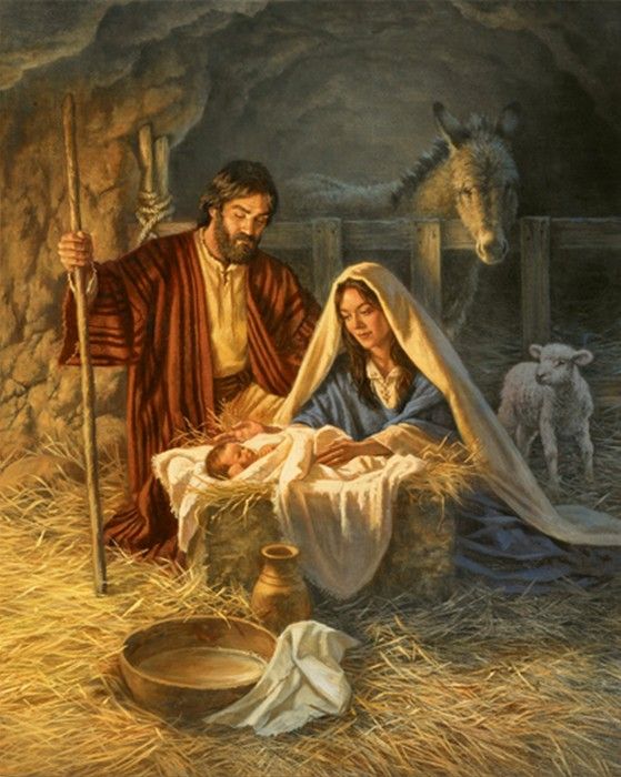 Detail Jesus Born Painting Nomer 30