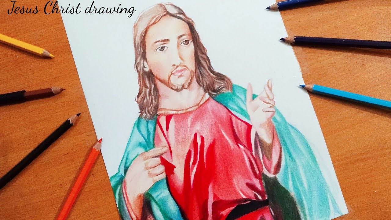 Detail Jesus Christ Sketches Pencil Nomer 45
