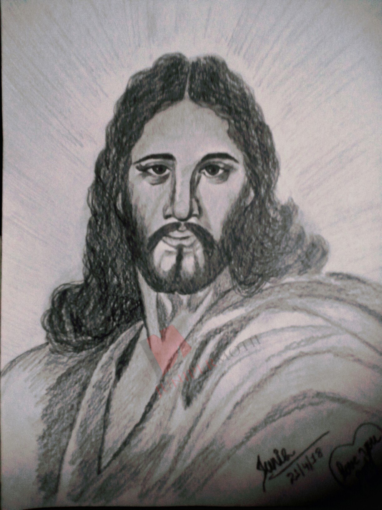 Detail Jesus Christ Sketches Pencil Nomer 51