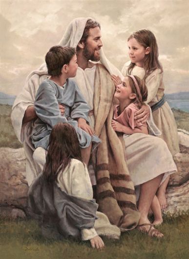 Detail Jesus Christ With Children Wallpaper Nomer 2