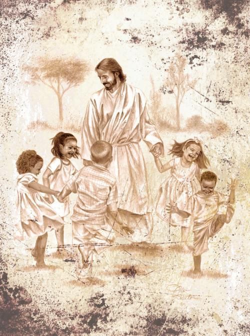 Detail Jesus Christ With Children Wallpaper Nomer 44