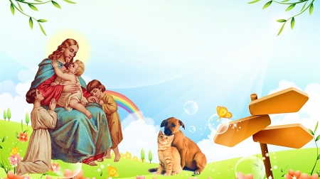 Detail Jesus Christ With Children Wallpaper Nomer 54