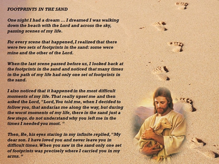 Detail Jesus Footprints In The Sand Picture Nomer 22