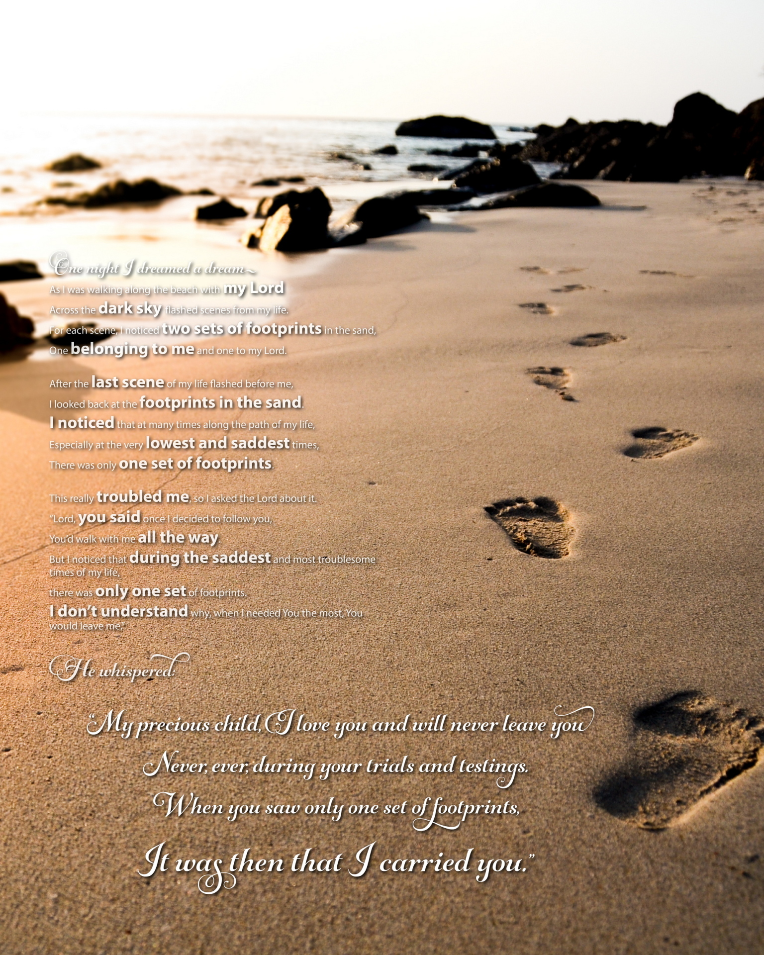 Jesus Footprints In The Sand Pictures - KibrisPDR