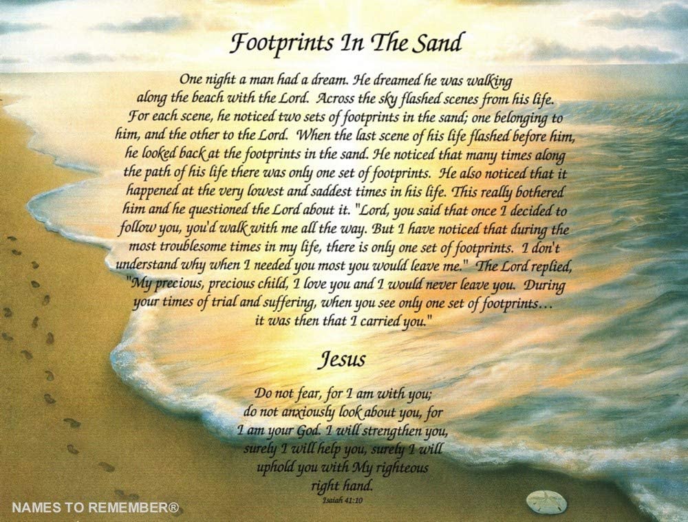 Detail Jesus Footprints In The Sand Pictures Nomer 10