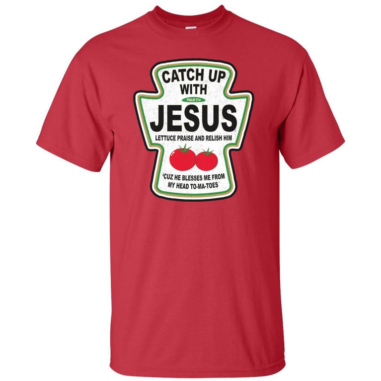Detail Jesus Ketchup Shirt Nomer 22