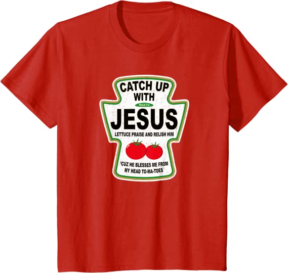 Detail Jesus Ketchup Shirt Nomer 4