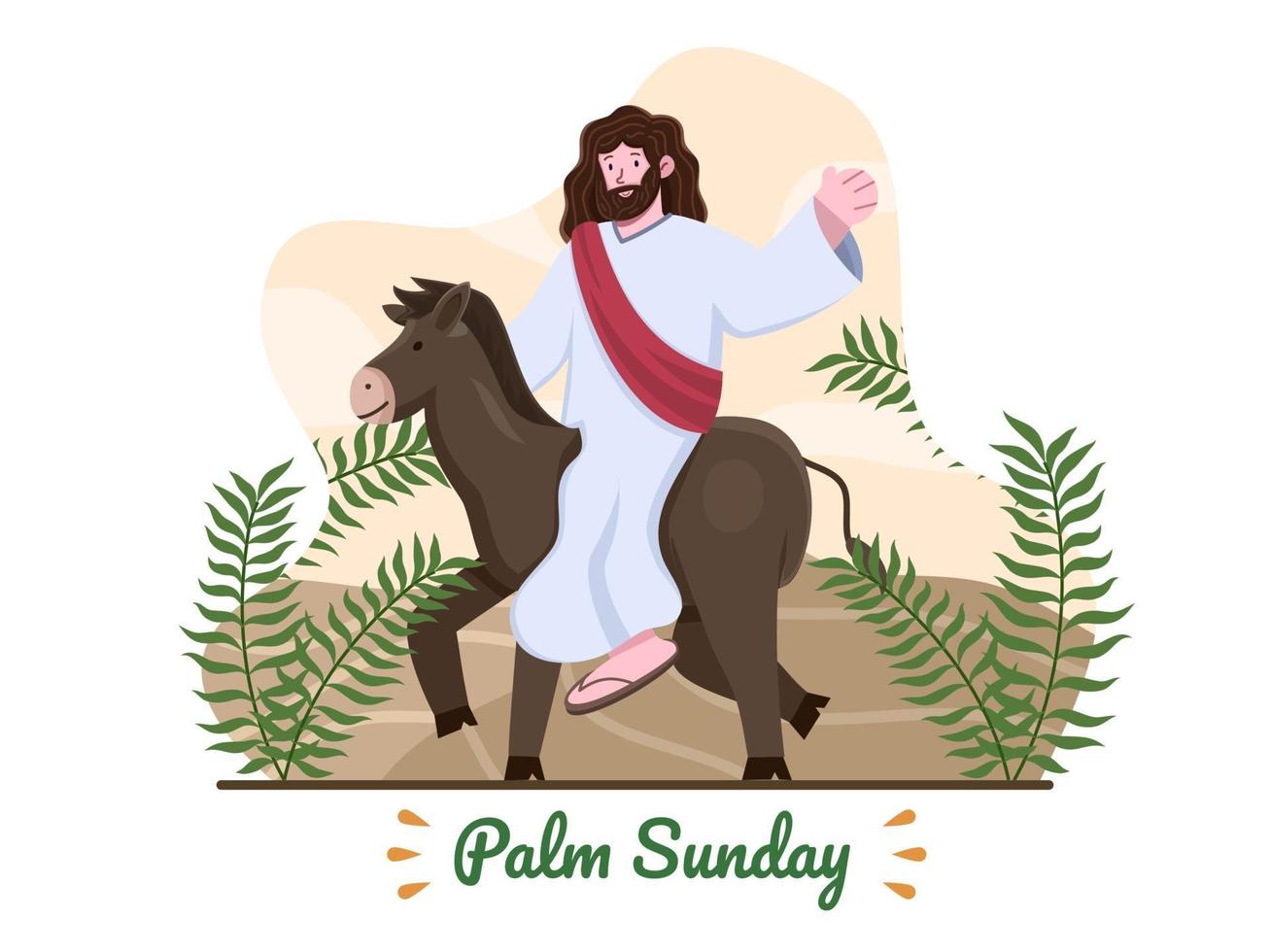 Detail Jesus On A Donkey Clipart Nomer 47