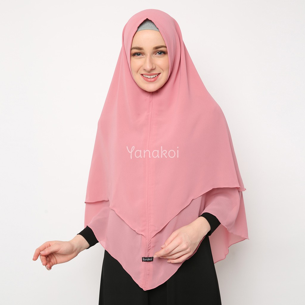 Detail Jilbab Warna Pink Rose Nomer 14