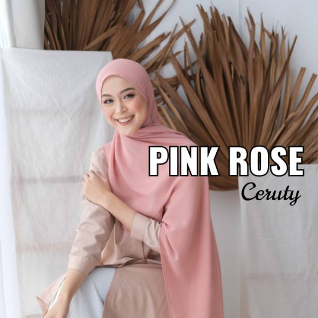 Detail Jilbab Warna Pink Rose Nomer 27