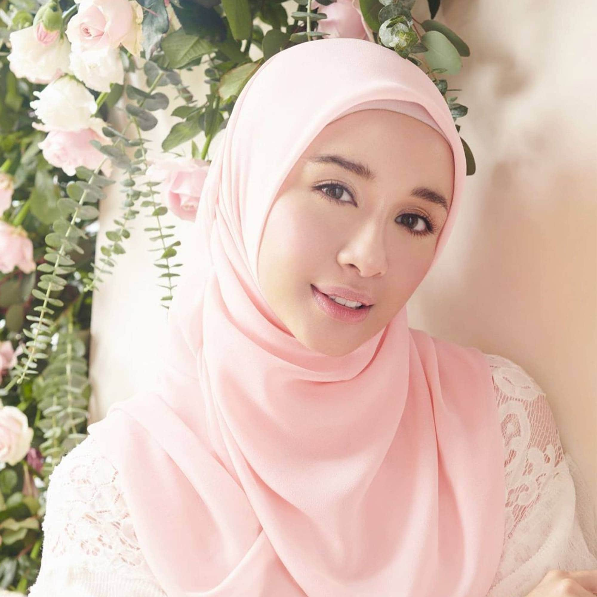 Detail Jilbab Warna Pink Rose Nomer 33