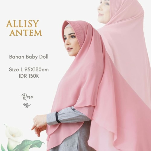 Detail Jilbab Warna Pink Rose Nomer 53