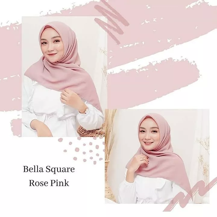 Detail Jilbab Warna Pink Rose Nomer 9