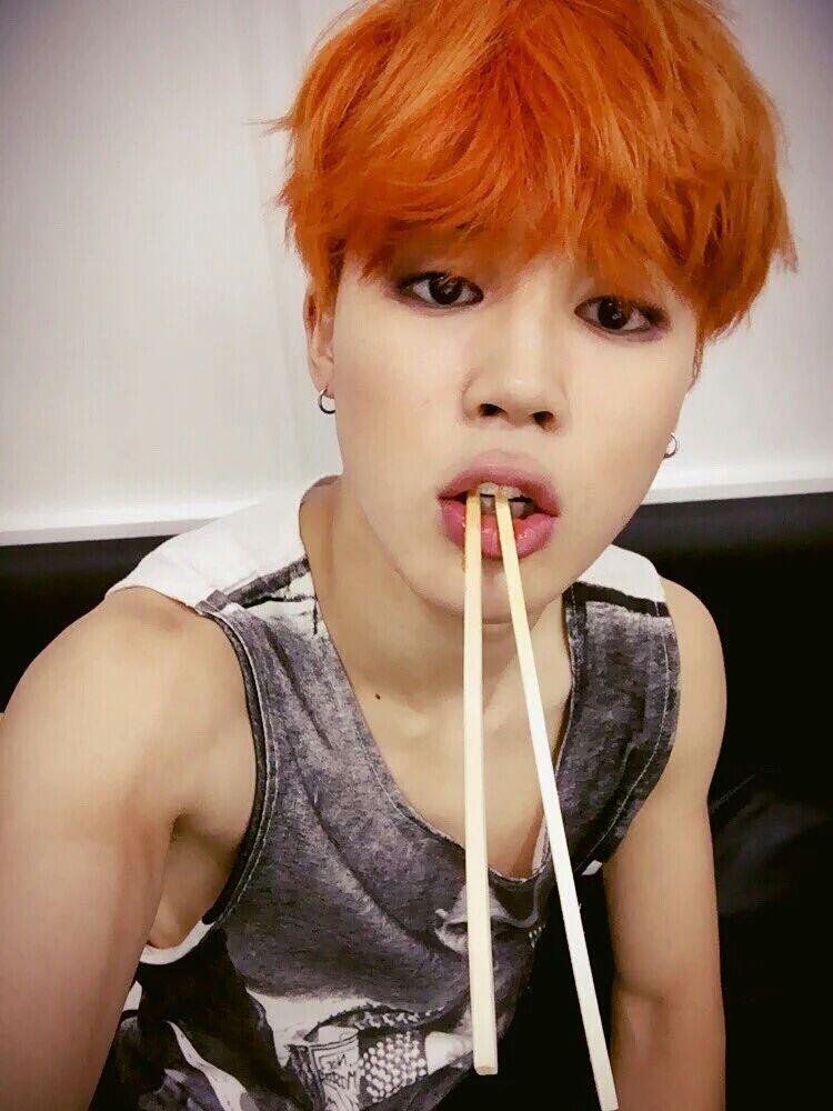 Detail Jimin Orange Hair Nomer 3