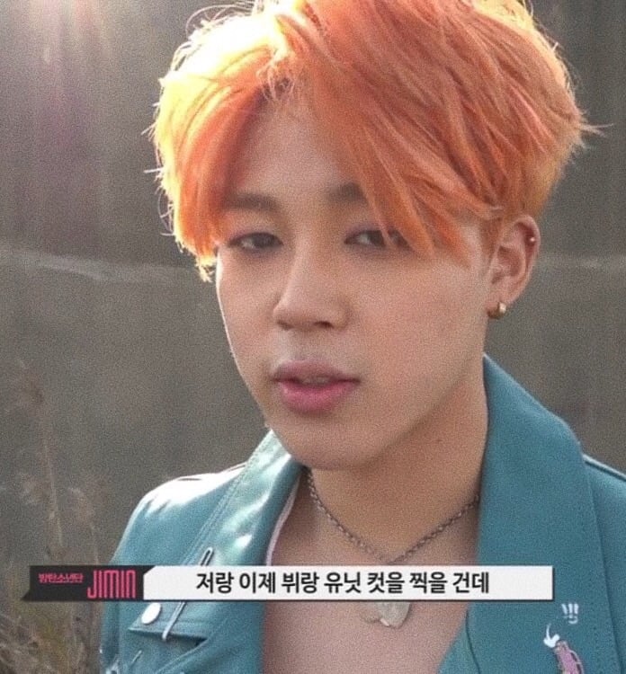 Detail Jimin Orange Hair Nomer 40