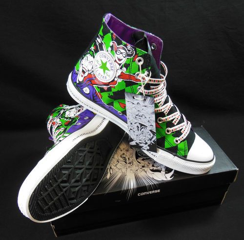 Detail Joker And Harley Quinn Converse Shoes Nomer 12