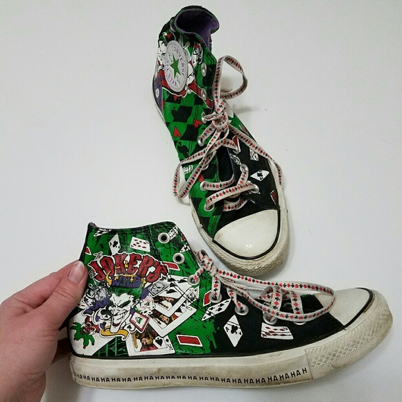 Detail Joker And Harley Quinn Converse Shoes Nomer 23