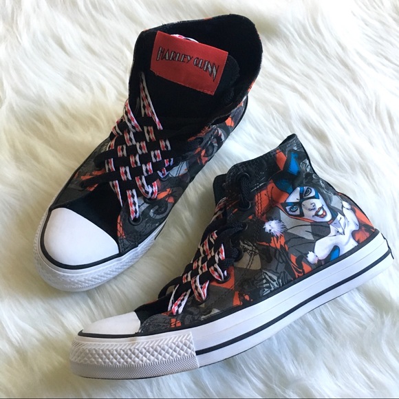 Detail Joker And Harley Quinn Converse Shoes Nomer 25