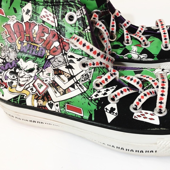 Detail Joker And Harley Quinn Converse Shoes Nomer 26