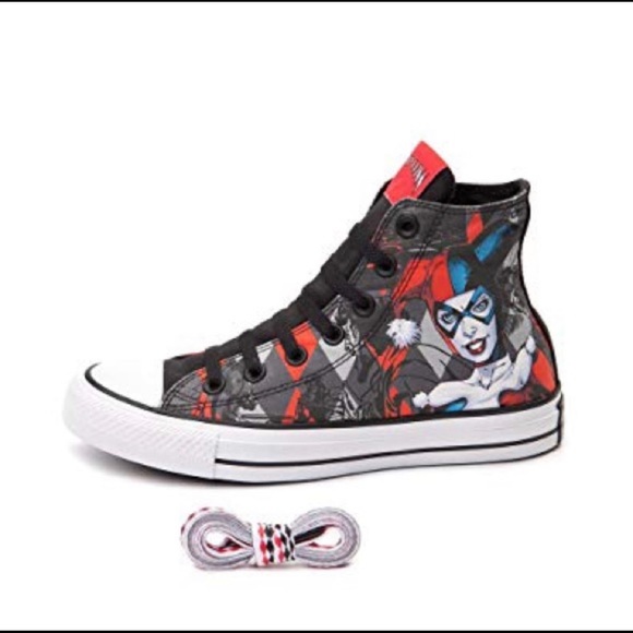 Detail Joker And Harley Quinn Converse Shoes Nomer 27