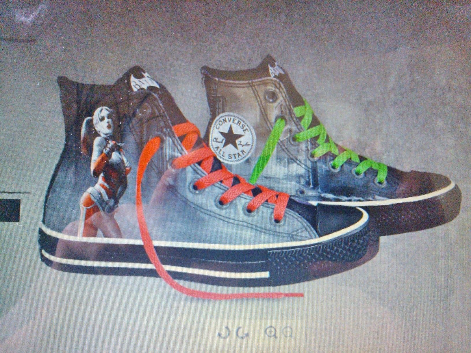 Detail Joker And Harley Quinn Converse Shoes Nomer 5