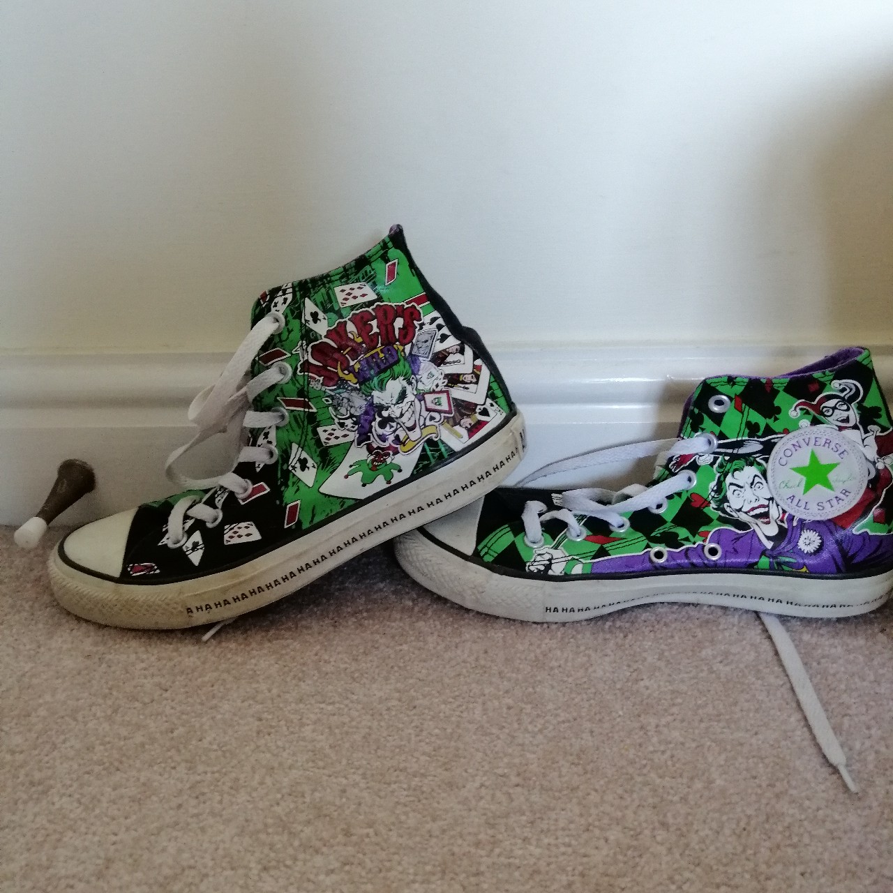 Detail Joker And Harley Quinn Converse Shoes Nomer 42