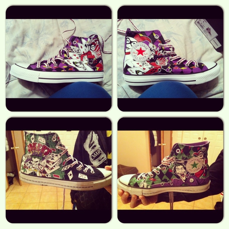 Download Joker And Harley Quinn Converse Shoes Nomer 50