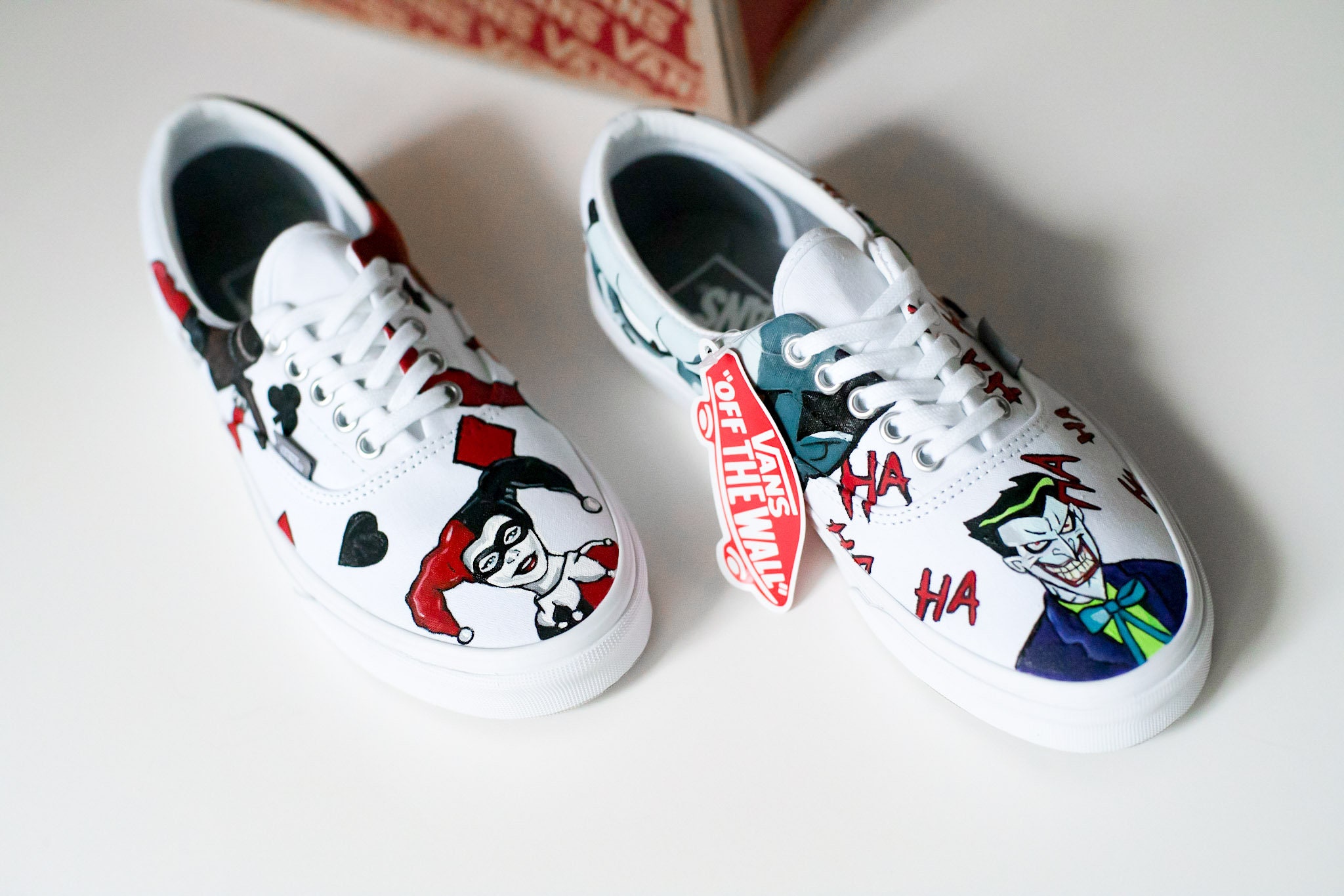 Joker And Harley Quinn Vans Shoes - KibrisPDR