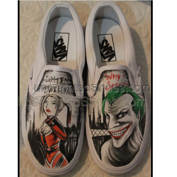 Detail Joker And Harley Quinn Vans Shoes Nomer 2